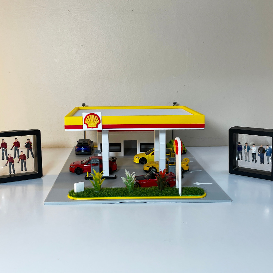 1/64 Shell Petrol İstasyonu Diorama | MMCDiorama