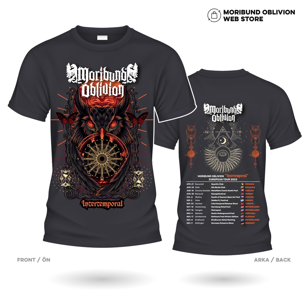 MORIBUND OBLIVION - EURPOEAN TOUR 2023 TSHIRT