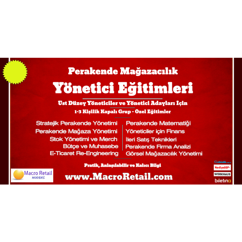 Perakende Mağazacılık Yönetici Eğitimleri 