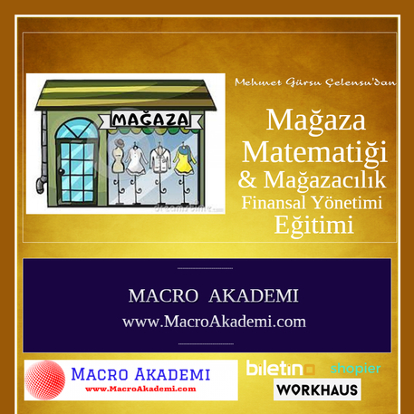 Mağazacılık Matematiği ve Mağaza Finansal Yönetimi Eğitimi  