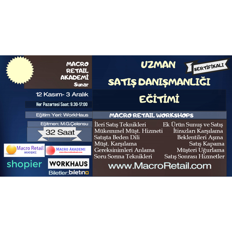 Uzman Satış Danışmanlığı Eğitimi 