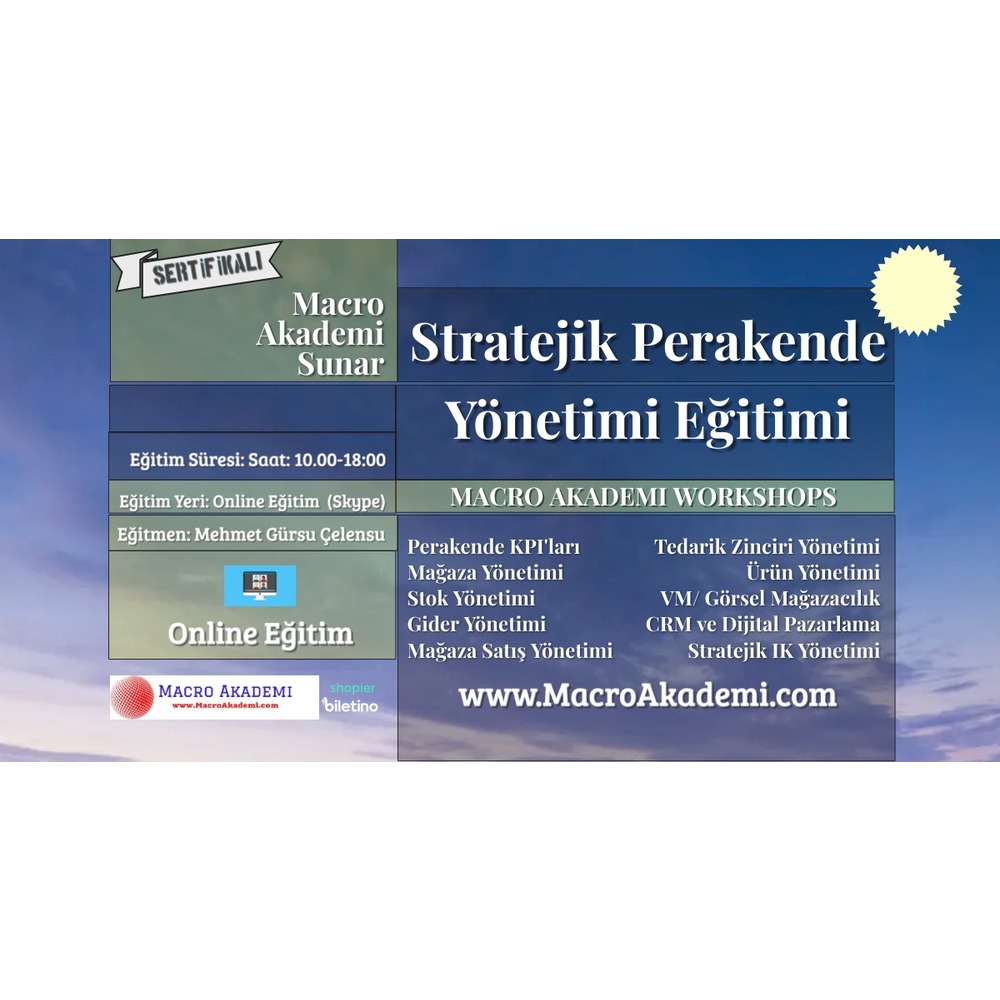 Stratejik Perakende Yönetimi Eğitimi (Online Eğitimi)