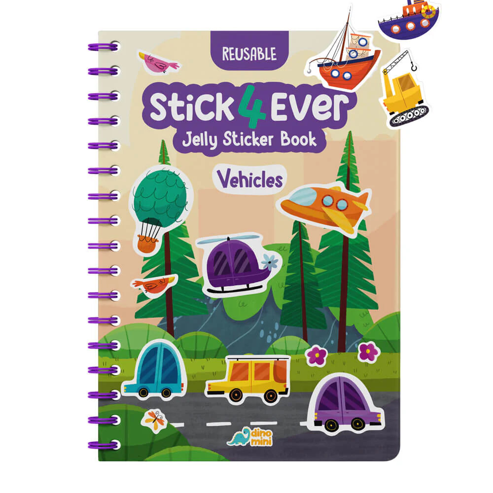 Stick4Ever - Jelly Sticker Book - Vehicles