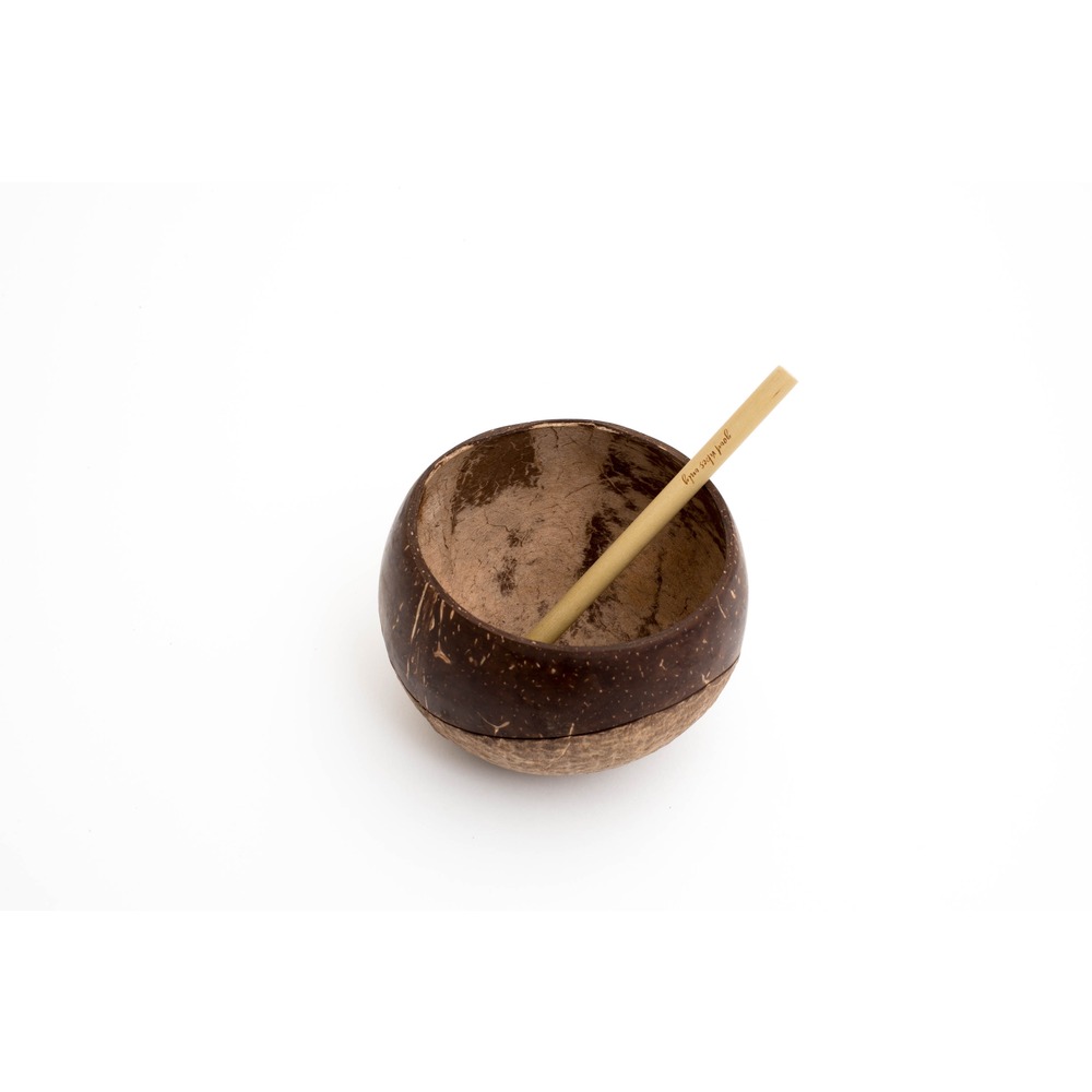 Coco cup yin+yang + good vibes only mottolu kısa pipet