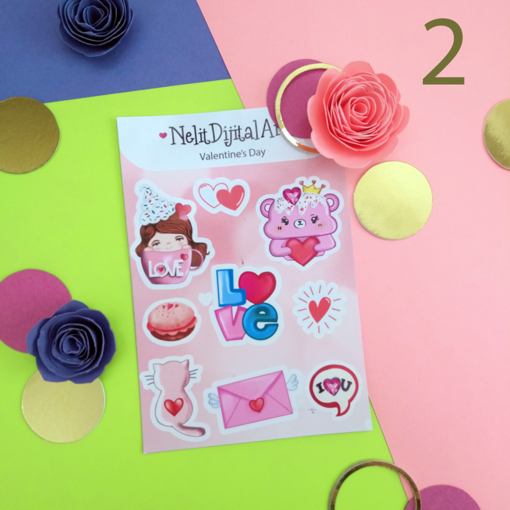 Valentine Days Sticker Set