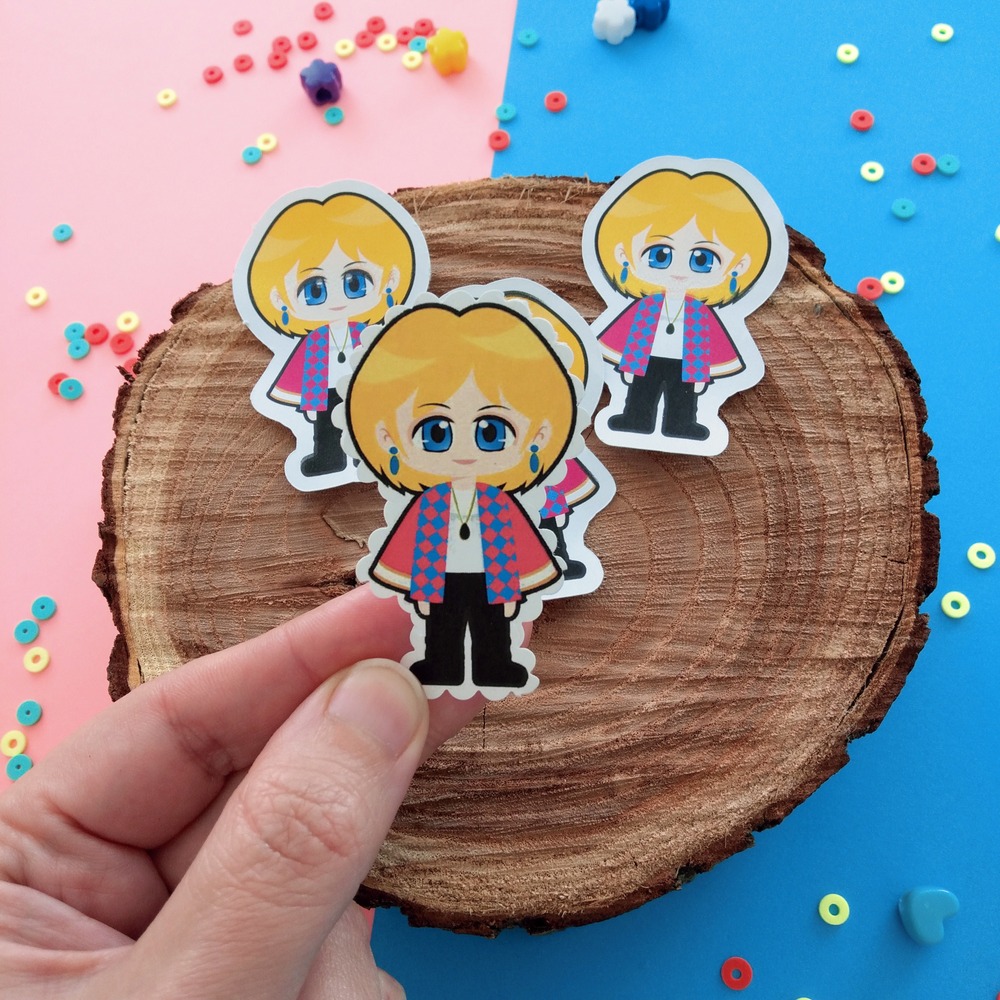Chibi How Tekli Sticker