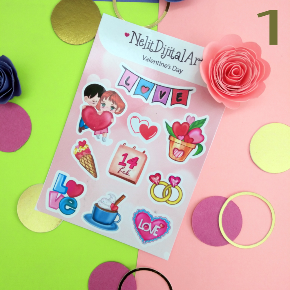 Valentine Days Sticker Set