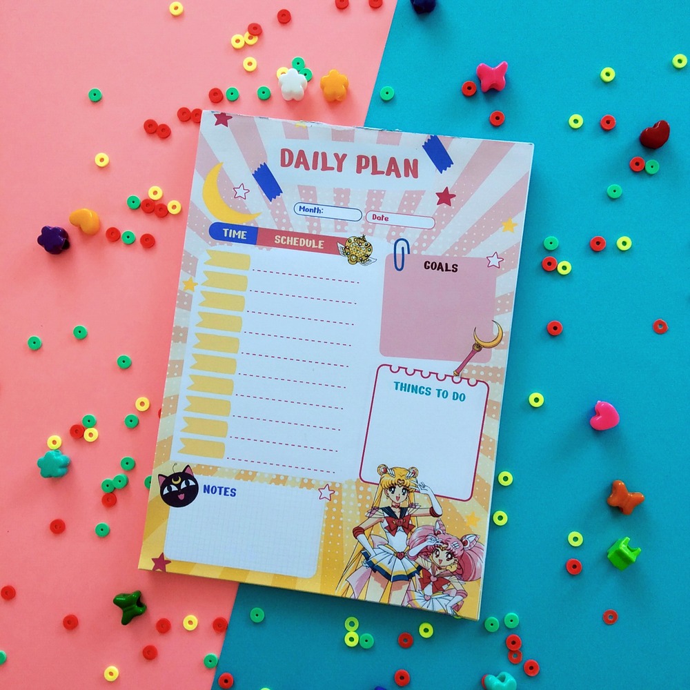 Sailormoon Temalı Daily Plan 