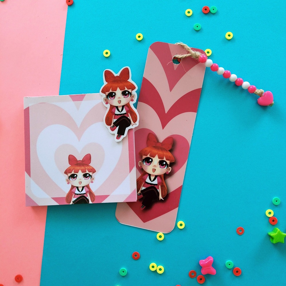 Powerpuffgirls  Blossom Temalı 3lü  Set