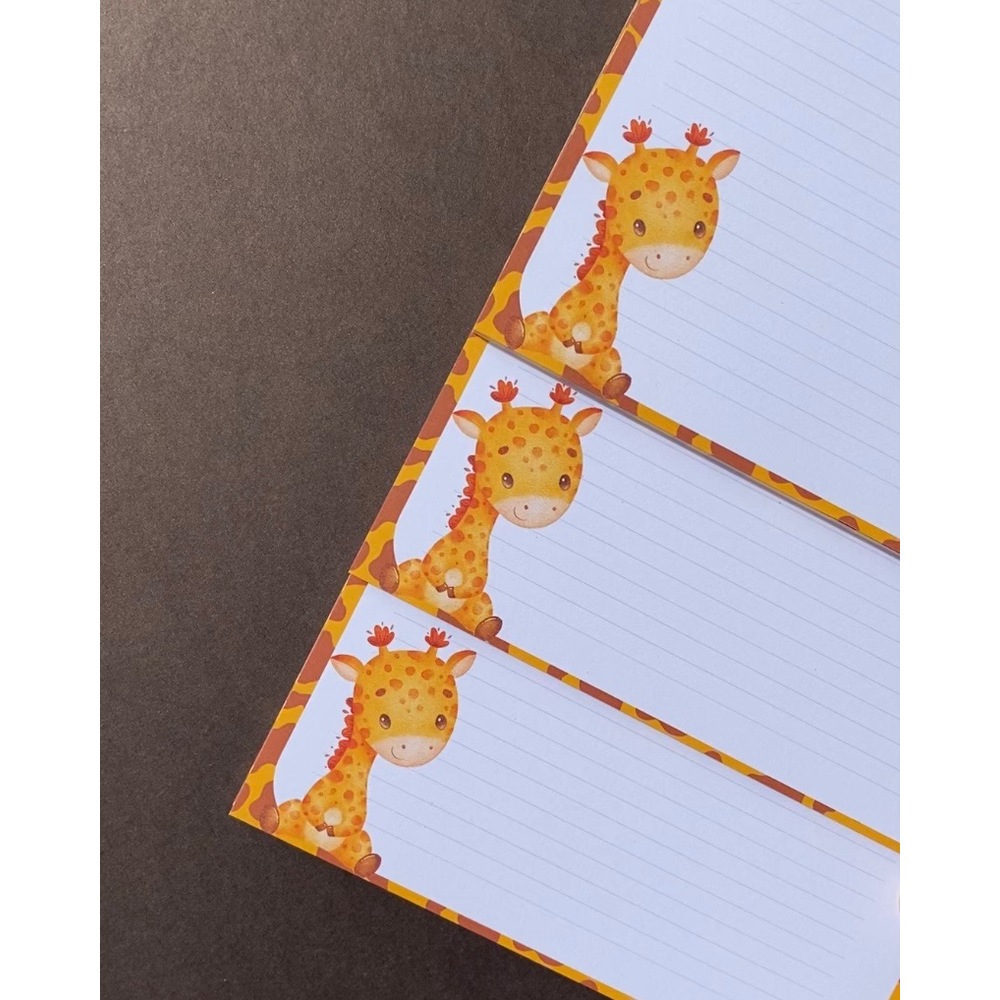 GIRAFFE Notepad A5 | PEARLYPAPER