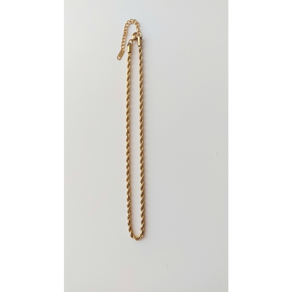 Çelik İnce Burgu Kolye-45cm