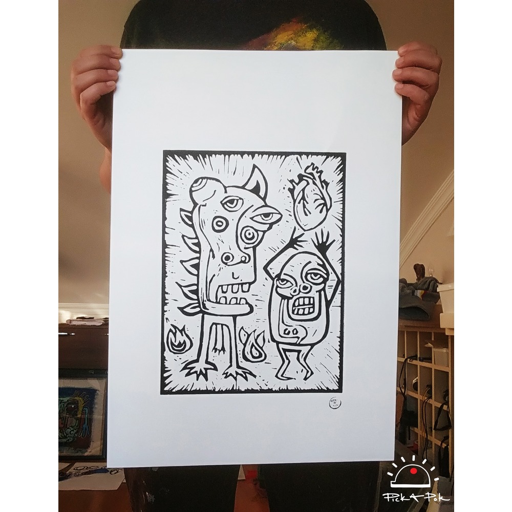 Offer to Devil Serigrafi Poster