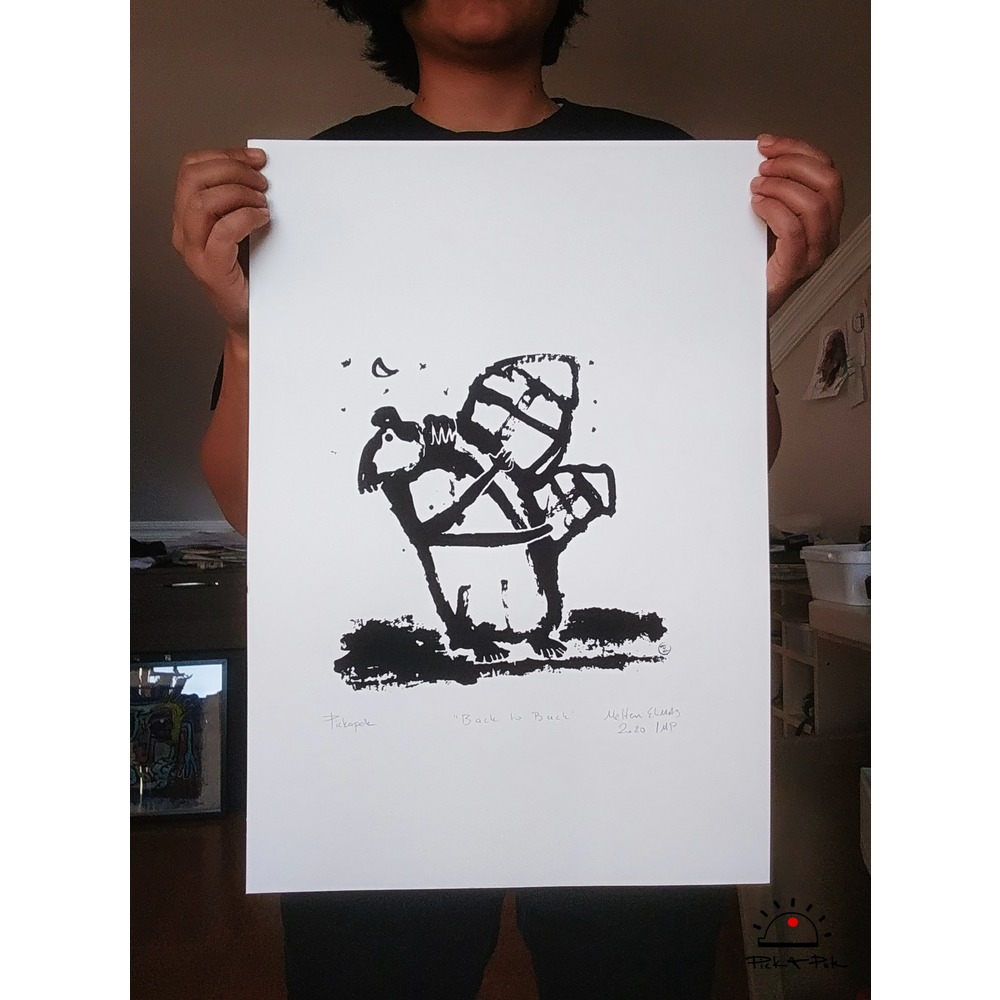 Back to Back Serigrafi Poster