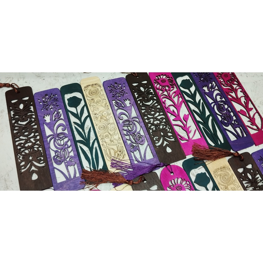 5'li Set Ahşap Kitap Ayracı