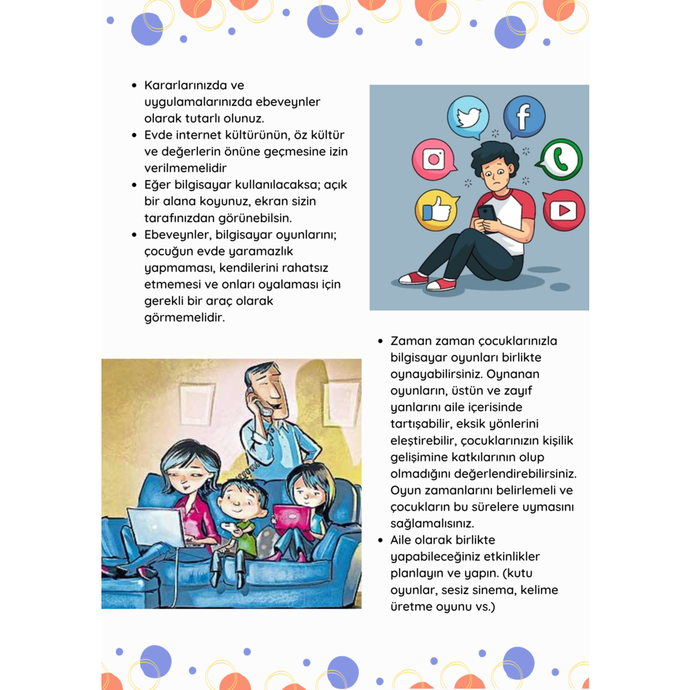 Teknoloji Bağımlılığı - Aile Bülteni