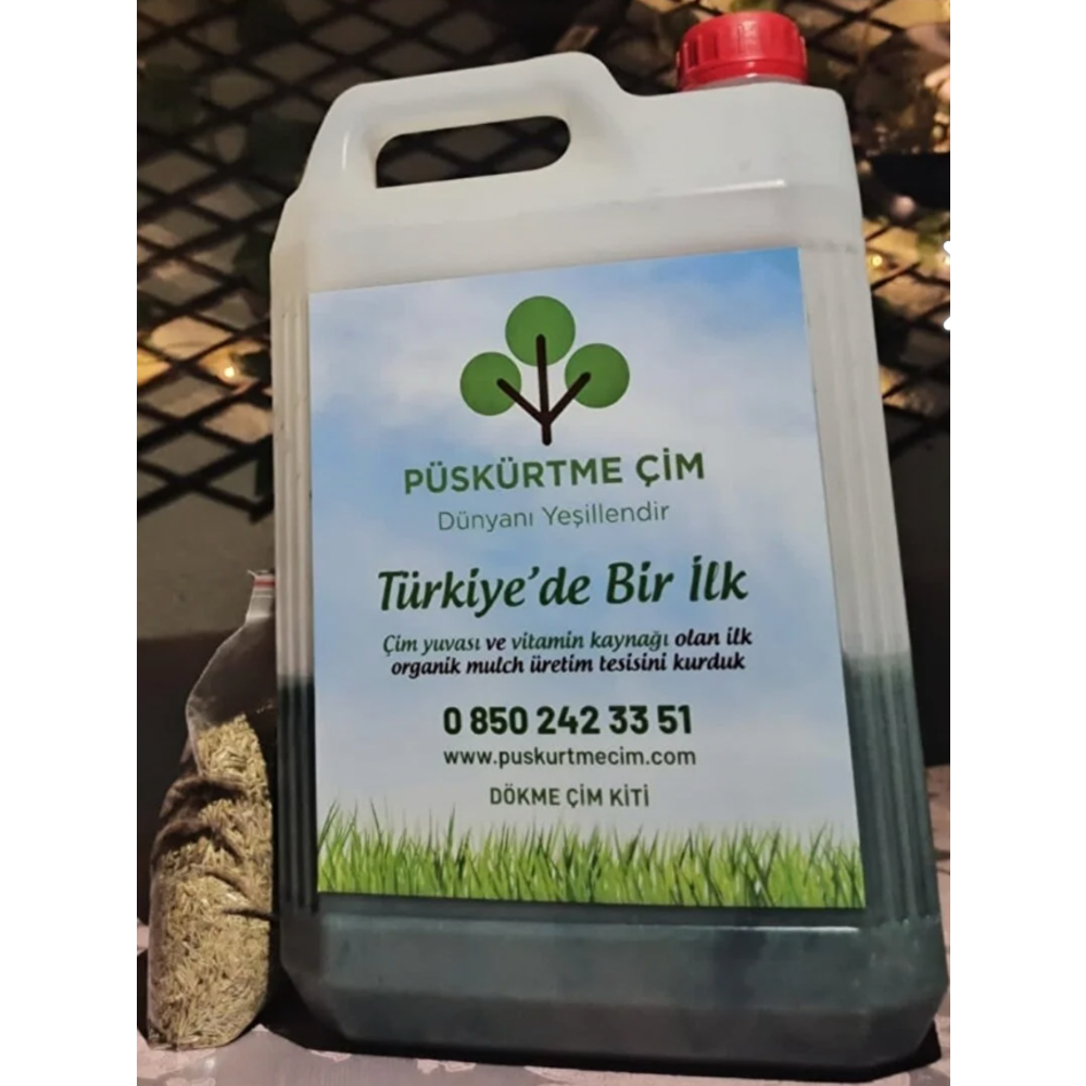 Püskürtme Çim Dökme Kiti 2-4 M2