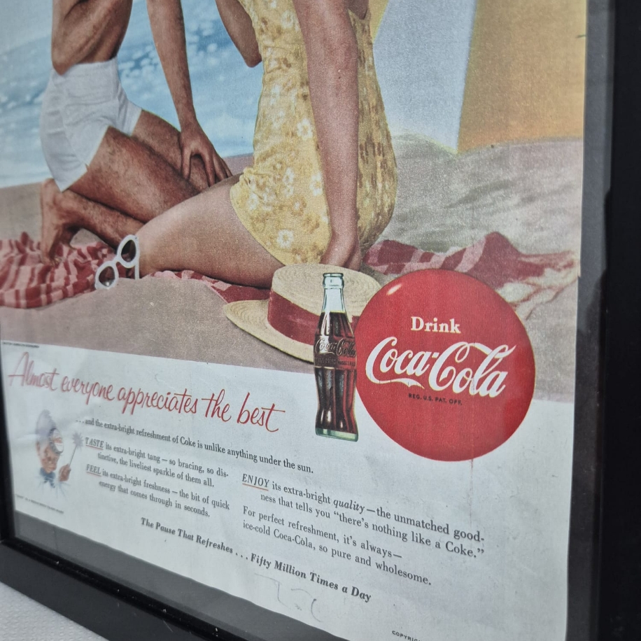 COCA COLA 1955 REKLAM TABLOSU | RETRO PAZARI COLLECTION
