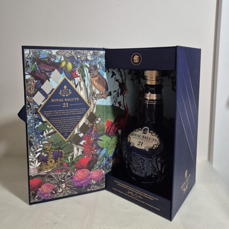 ROYAL SALUTE 21 YEARS 70 cl BOŞ ŞİŞESİ ve KUTUSU | RETRO PAZARI