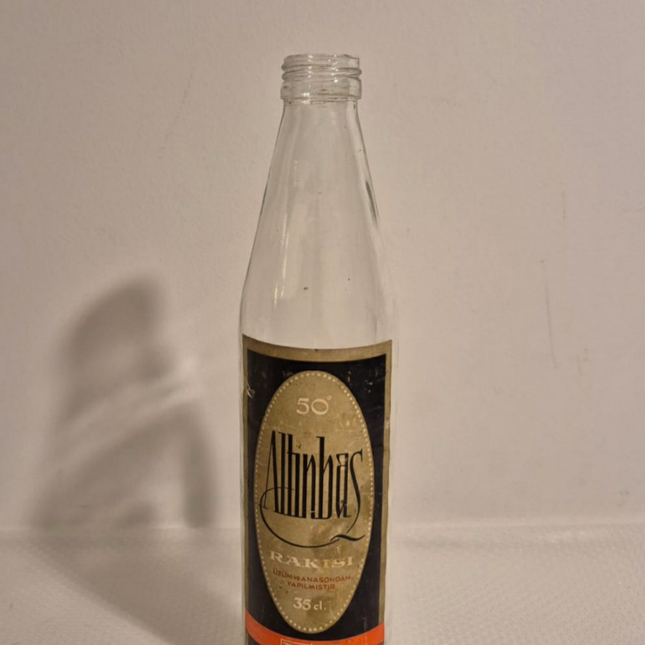 ALTINBAŞ RAKI VINTAGE BOŞ ŞİŞE - 35 cl | RETRO PAZARI COLLECTION