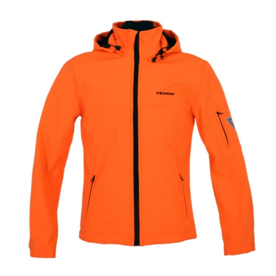Venom Jaws Kapşonlu/Korumalı Softshell Mont (Turuncu) | Redline