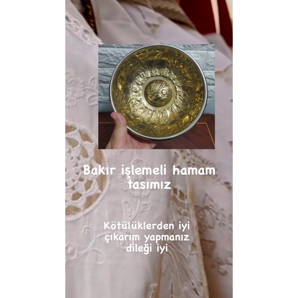Bakır hamam tası