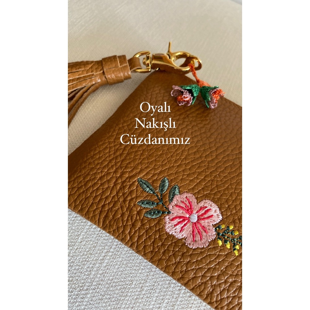 Oyalı nakışli cüzdan
