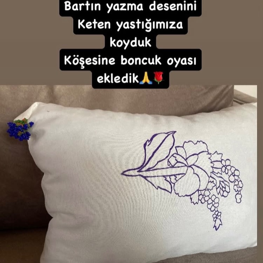 Yazma desenli yastık