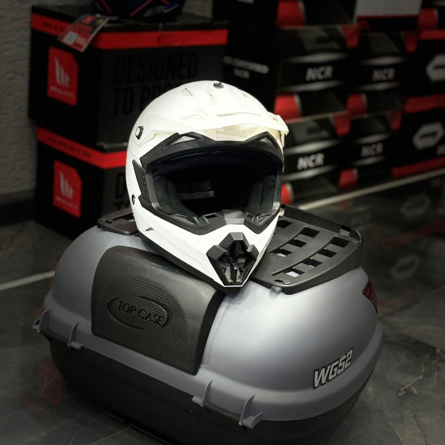 MTS PRO CFROSS KASKI N-600 BEYAZ FORZA | Şeffaf Moto Ekipman