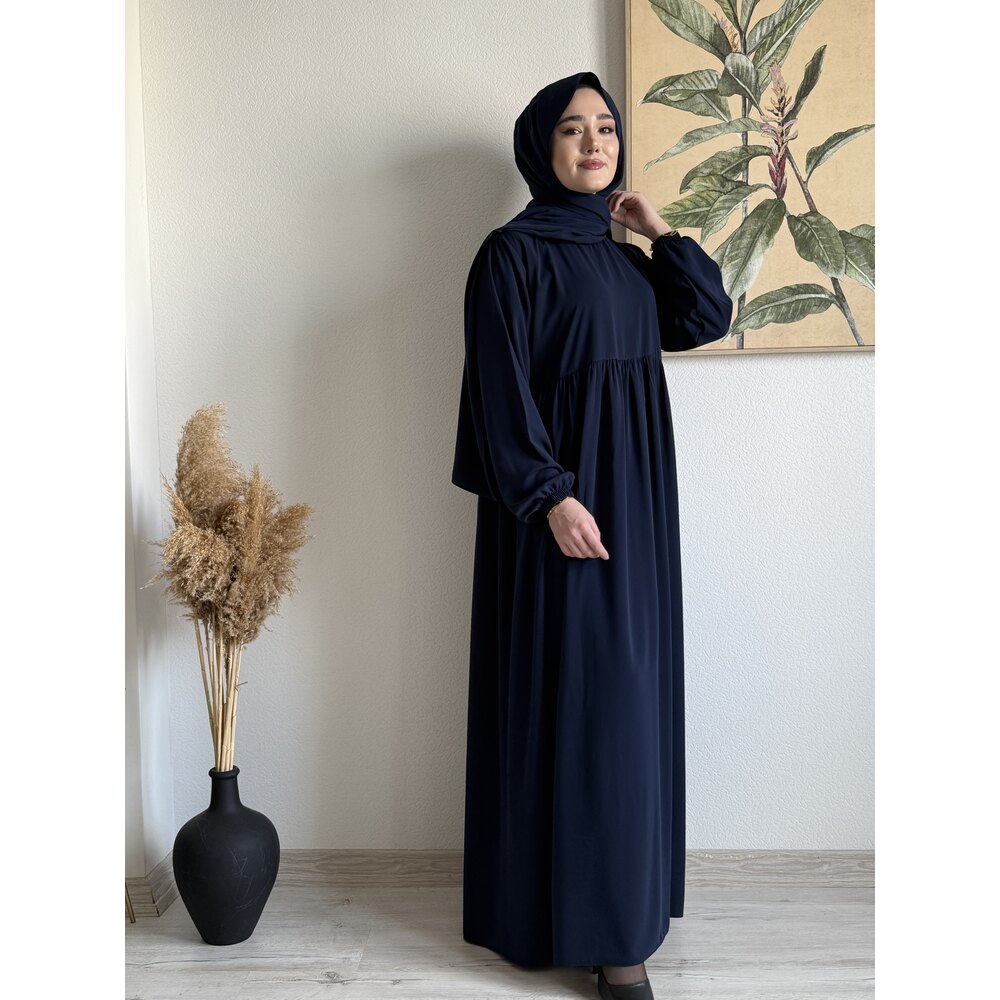 HİRA LACİVERT ELBİSE/FERACE | SİDELYA COLLECTİON