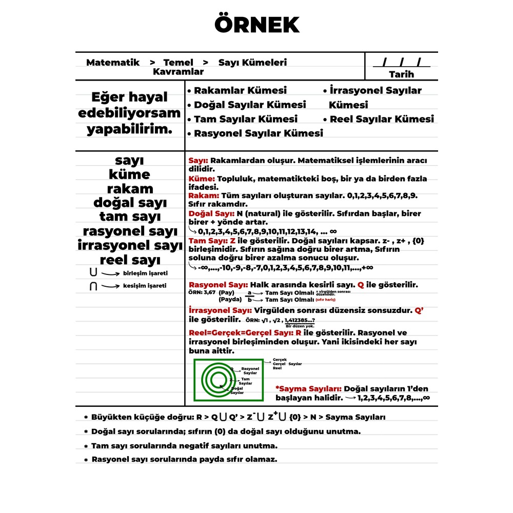SD Cornell Not Defteri - Ömür Boyu Kullan