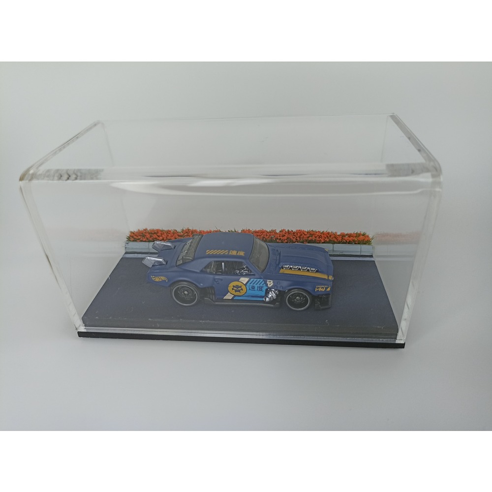 1/64 City Road Diorama Display Case (Orange Flowers)