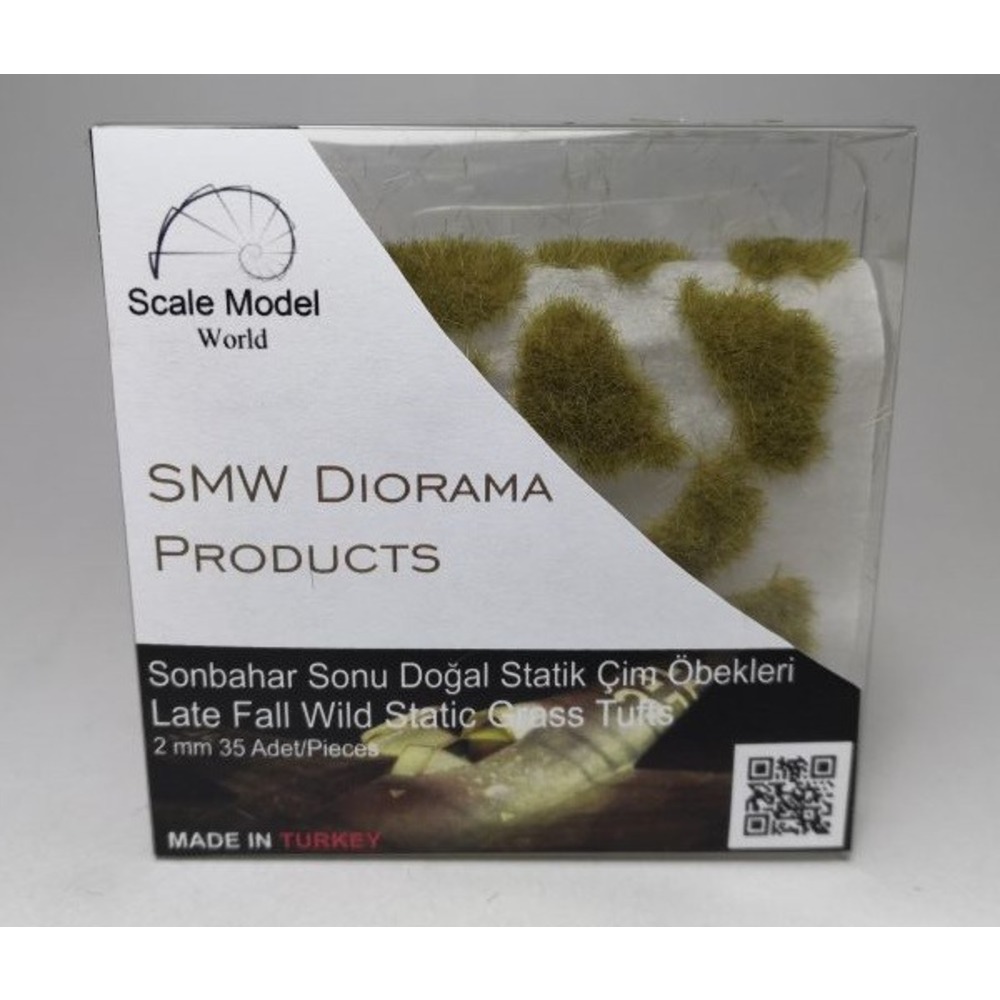 SMW Sonbahar Sonu Doğal Şekilli Statik Çim Öbekleri 2mm