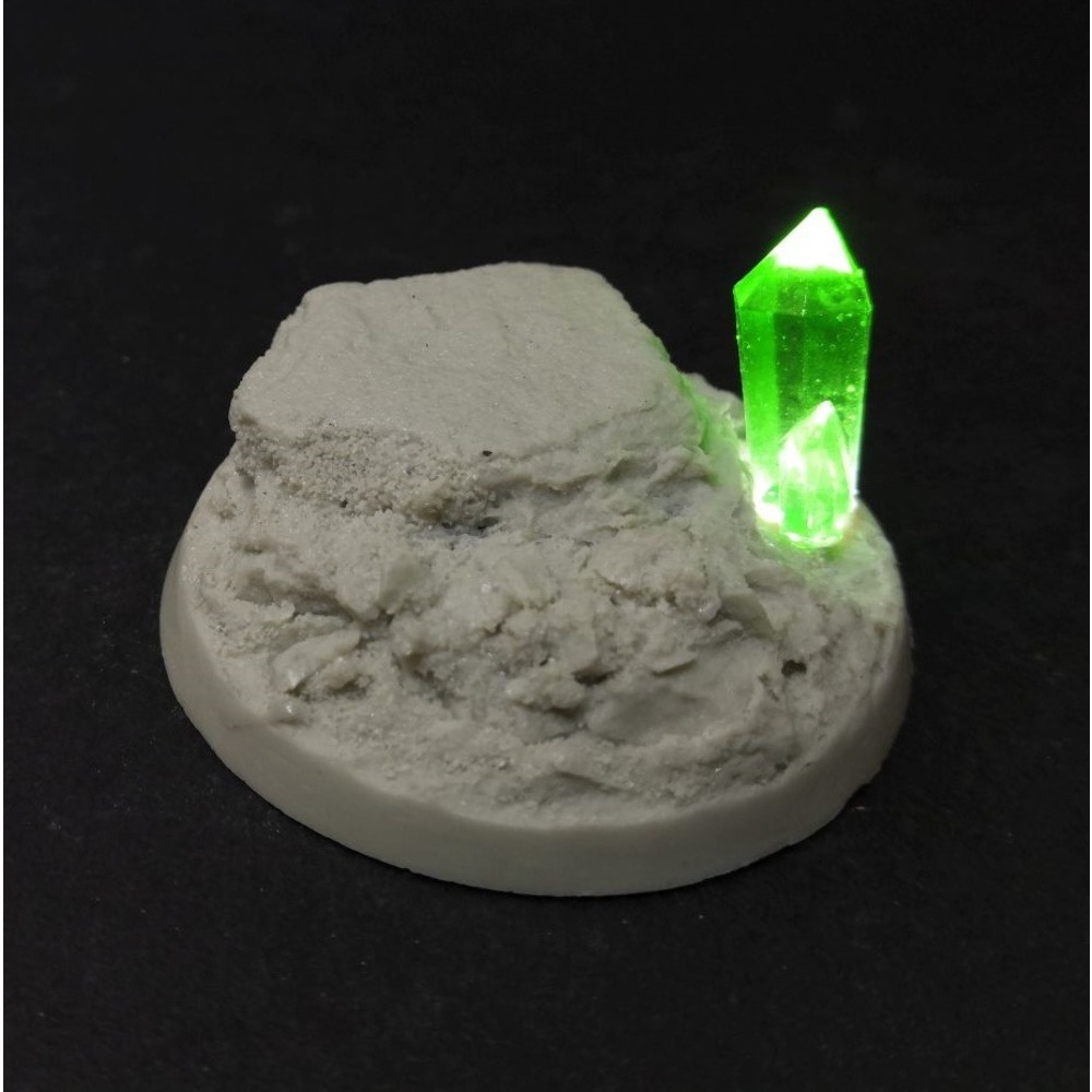 Led Işıklı Kayalık Zemin 40mm +4 renk Kristal (El Yapımı)