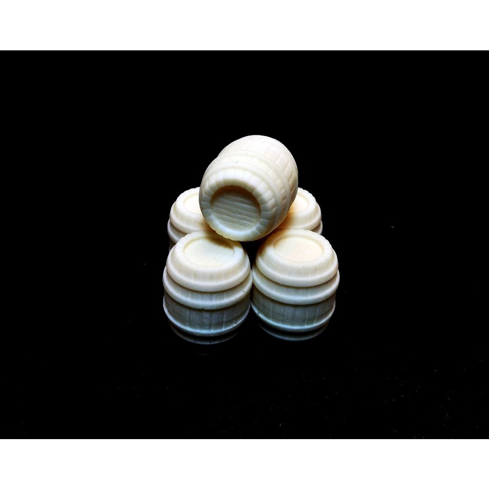 Ahşap Fıçı Seti 5 Adet 28mm Ölçek İçin 