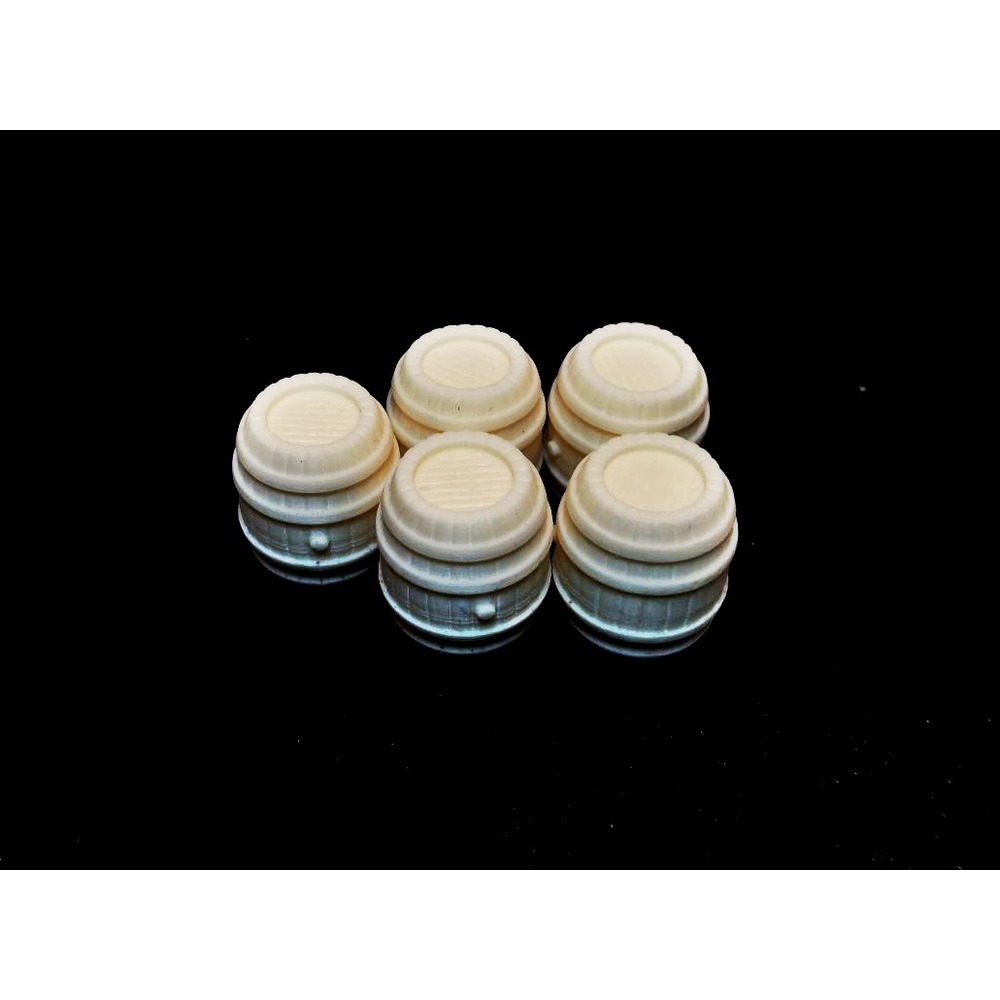 Ahşap Fıçı Seti 5 Adet 28mm Ölçek İçin 