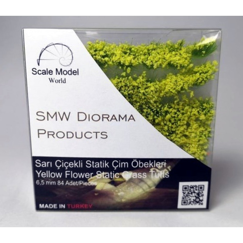 SMW Sarı Çiçekli Statik Çim Öbeği 6,5 mm 