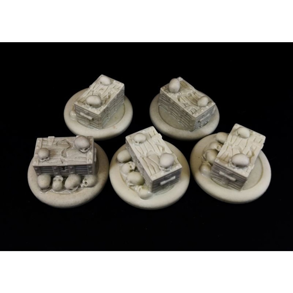 6 Kuru Kafalı Hazine Sandığı 28mm Ölçek için 