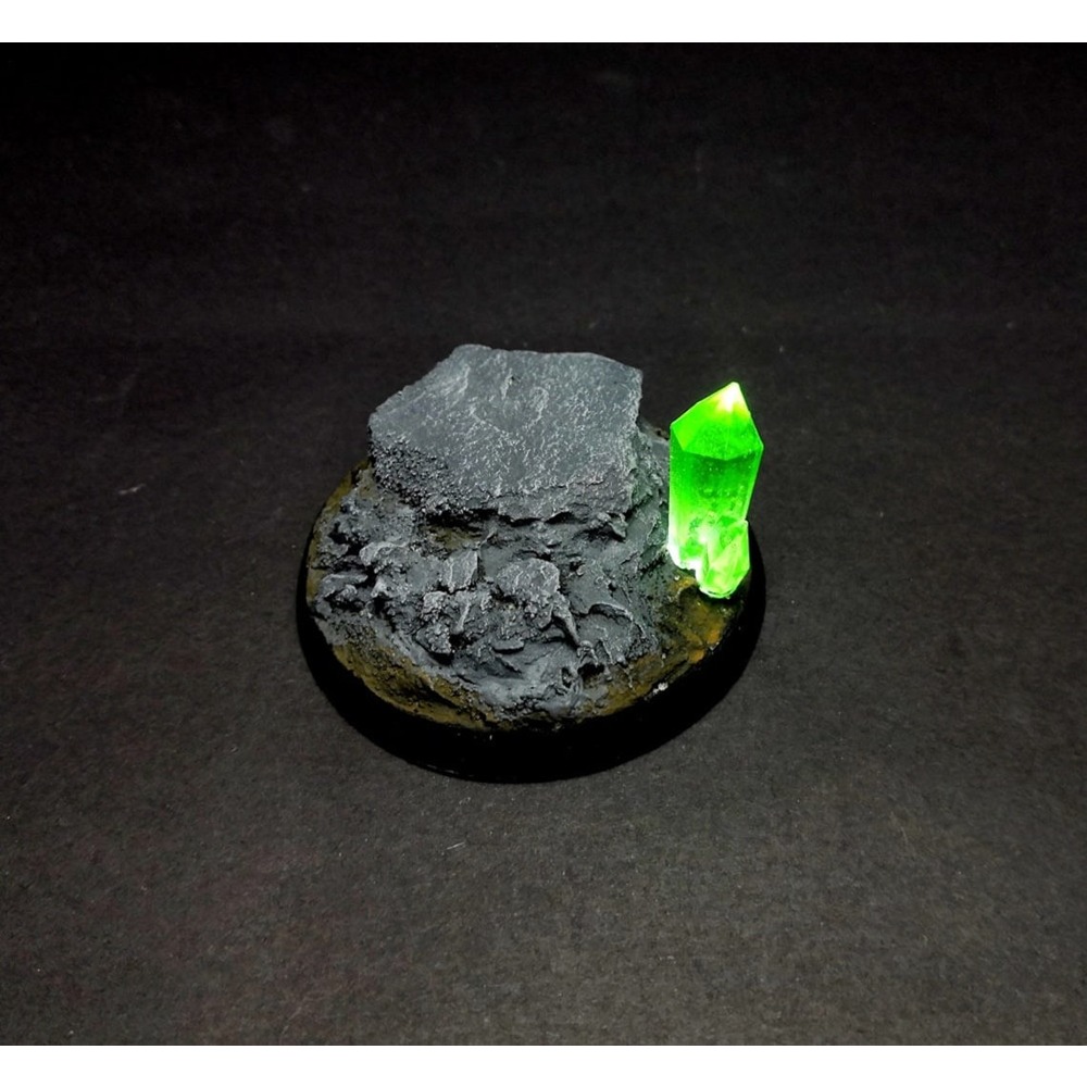 Led Işıklı Kayalık Zemin 40mm +4 renk Kristal (El Yapımı)