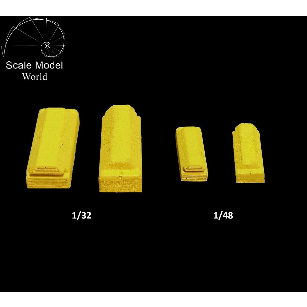 1/32 Aircraft Wheel Chock 6 Adet  (1 Set)