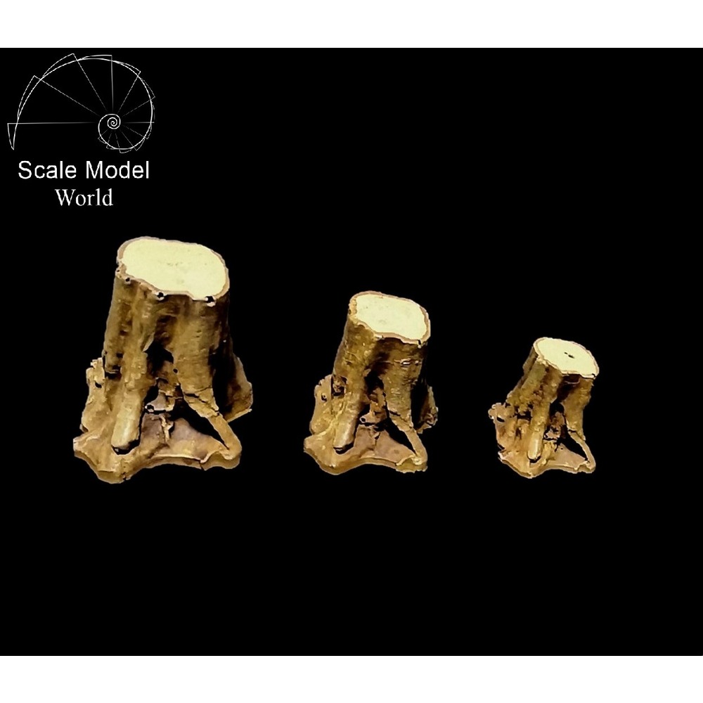 1/35 ÖLÇEK KESİK AĞAÇ KÖKÜ 6 Adet