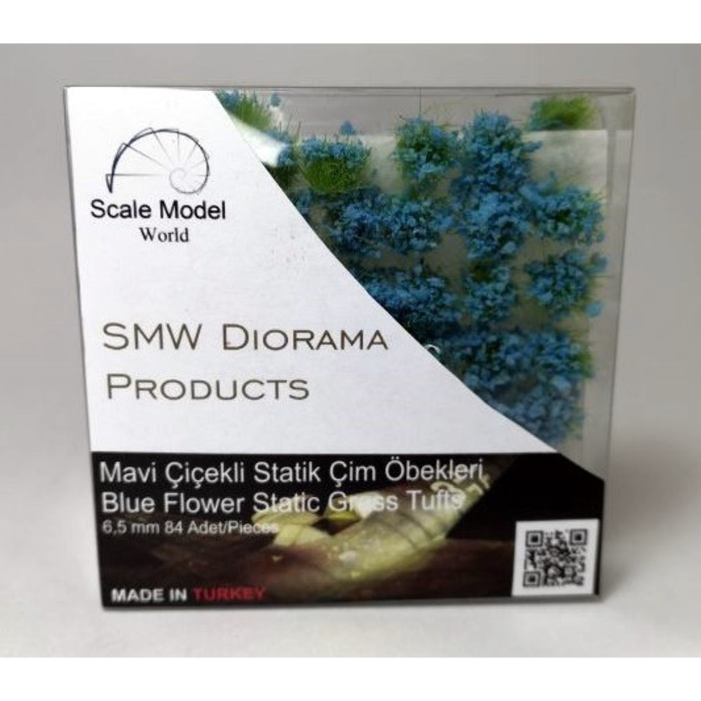 SMW Mavi Çiçekli Statik Çim Öbeği 6,5 mm 