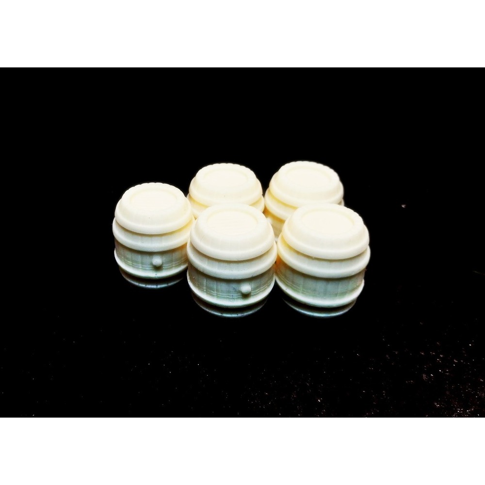 Ahşap Fıçı Seti 5 Adet 28mm Ölçek İçin 