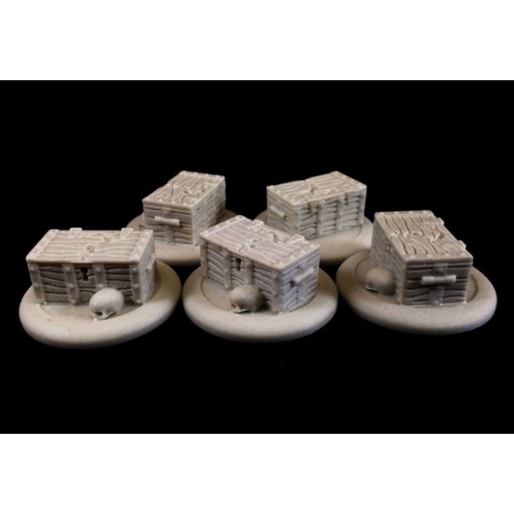 1 Kuru Kafalı Hazine Sandığı 28mm Ölçek için 