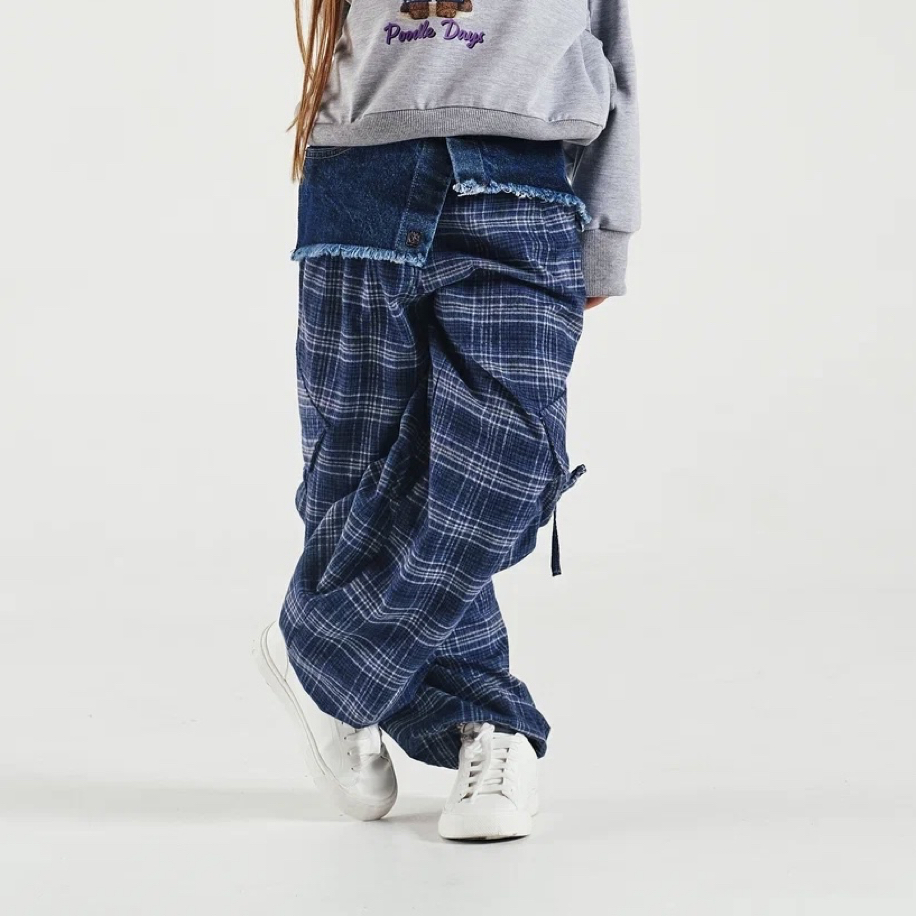 Denim Check Takım 