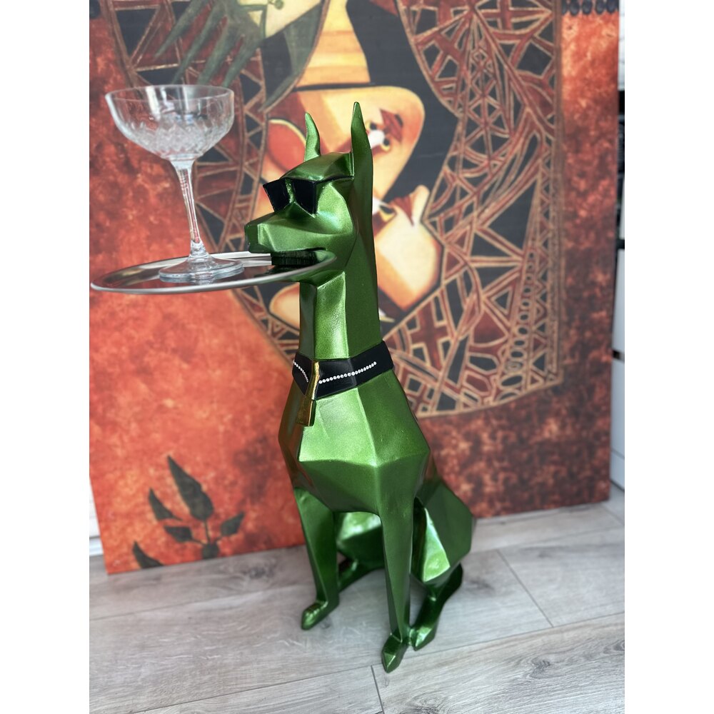 Tepsili Doberman Heykel