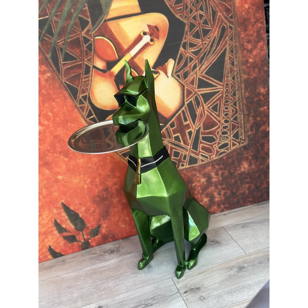 Tepsili Doberman Heykel