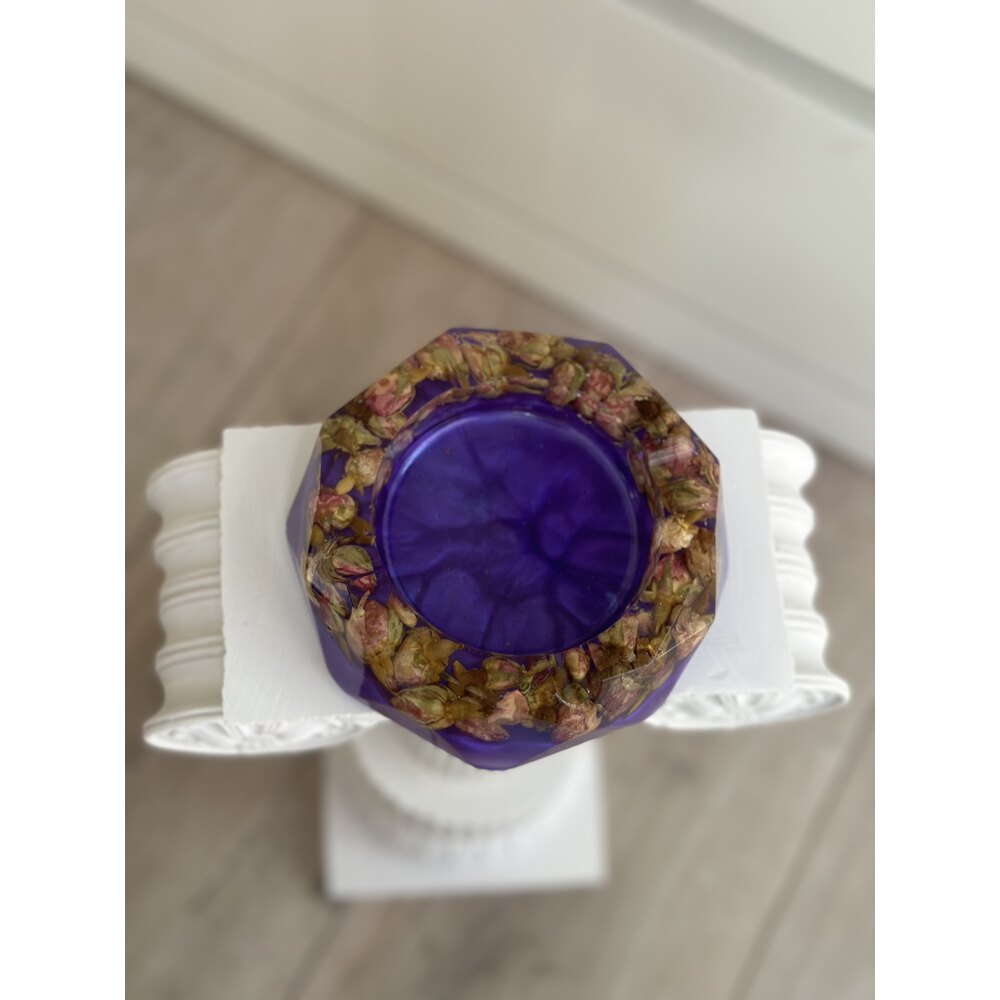 Epoksi Gül Kristal Küllük