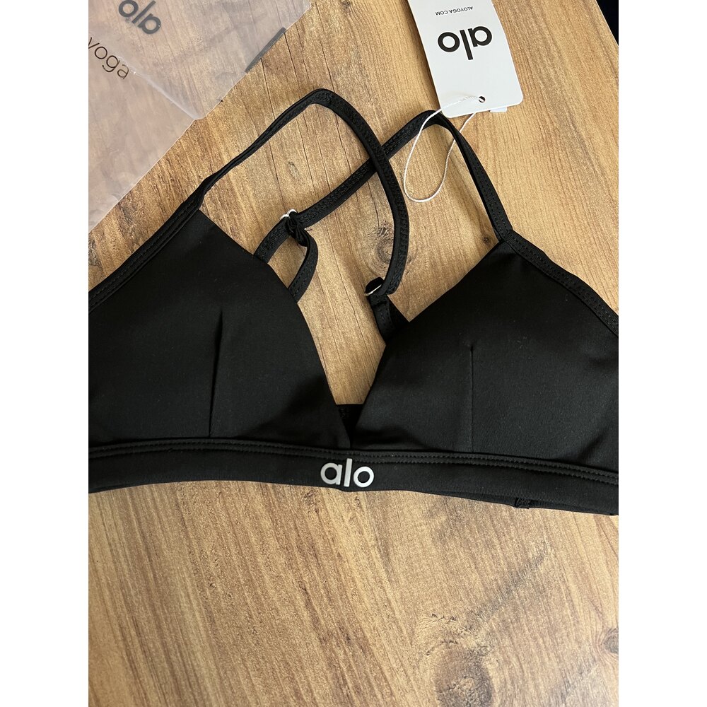 トップス [ayu.f] Alo Yoga High Neck Bra Seamless Delight High Neck Bra - Athletic Heather Grey | ALO