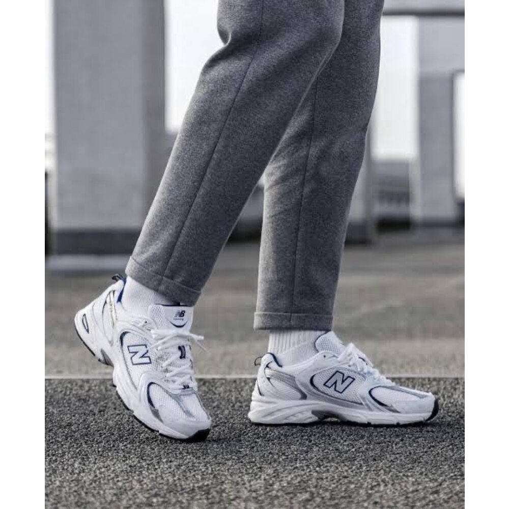 New Balance 530 White Silver Navy