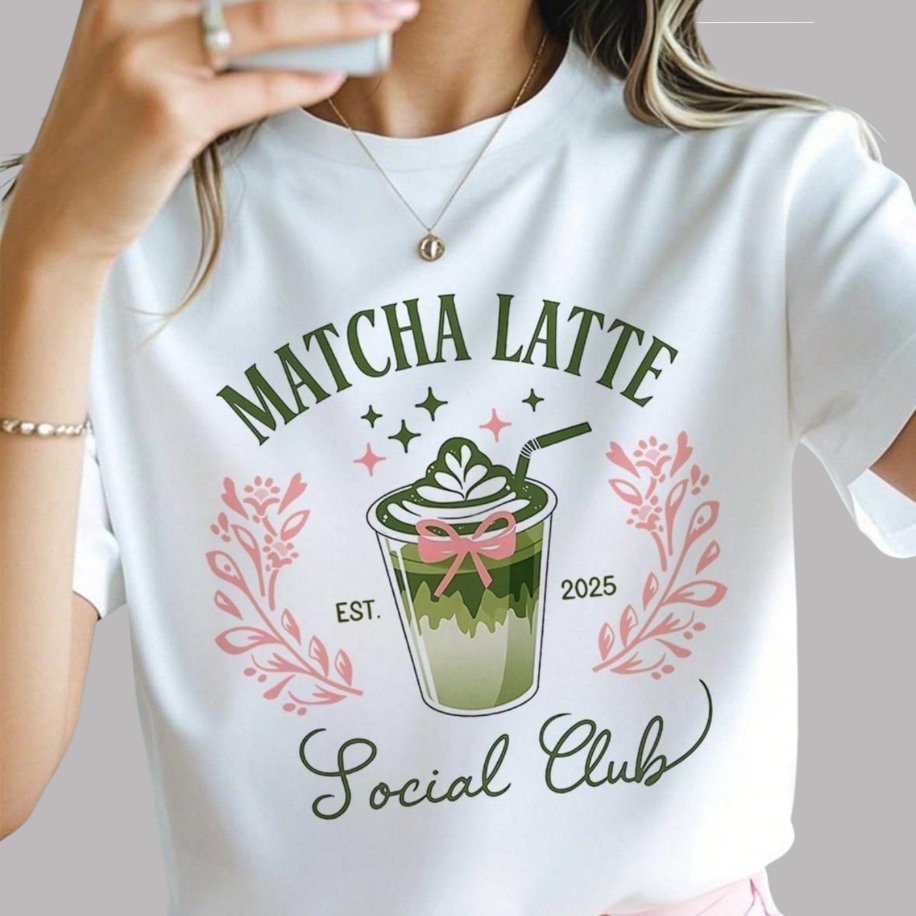 Kadın Beyaz matcha latte oversize t-shirt